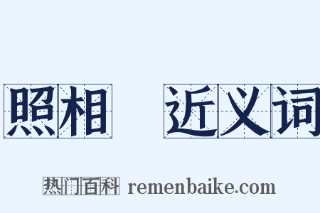 照相機近义词是什么意思的图片